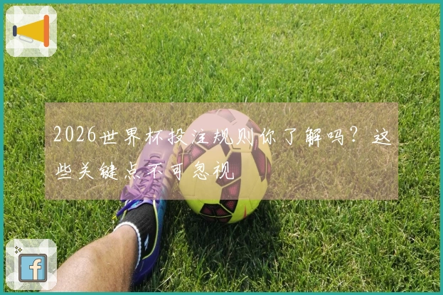 2026世界杯投注规则你了解吗？这些关键点不可忽视